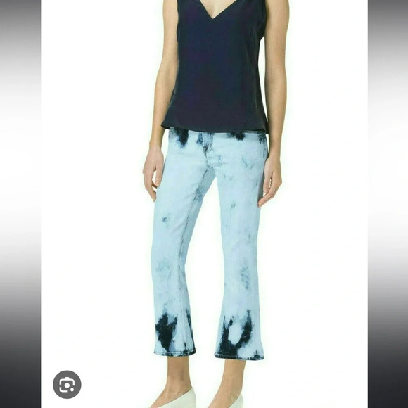 J BRAND SELENA CROPPED BOOTCUT ACID WASH JEANS - Picture 1 of 7